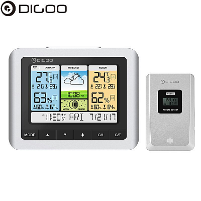 Mini Estação Meteorológica Sem Fio Digoo DG-TH8888 Pro