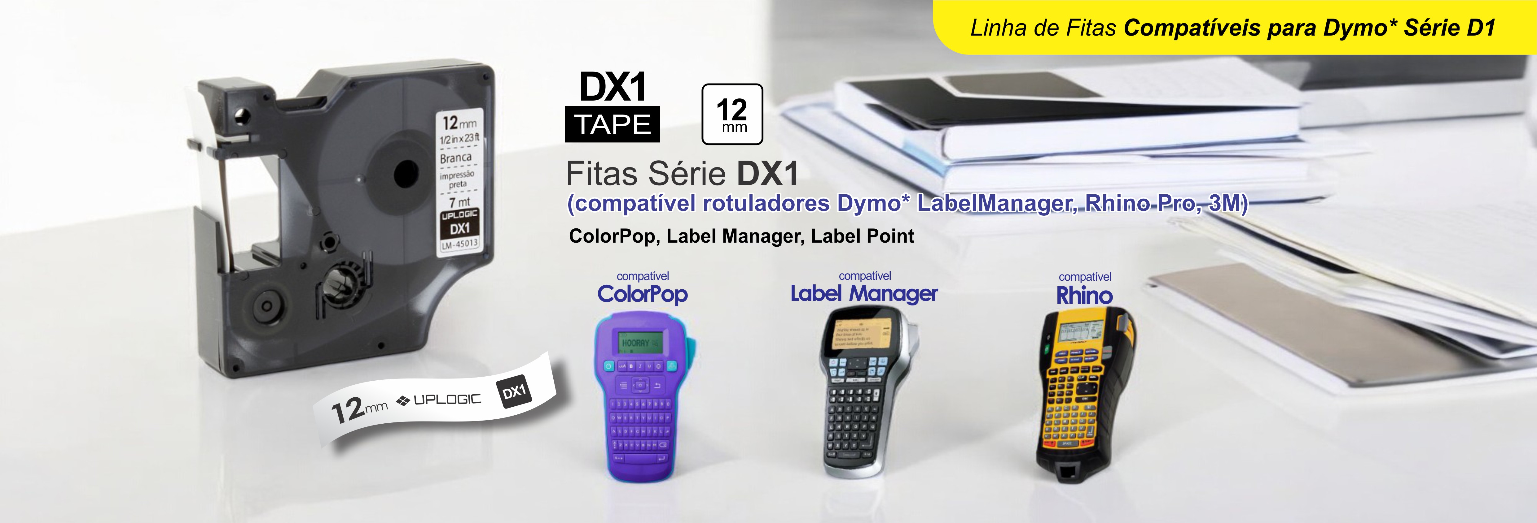 Fitas Compatveis para Dymo srie D1